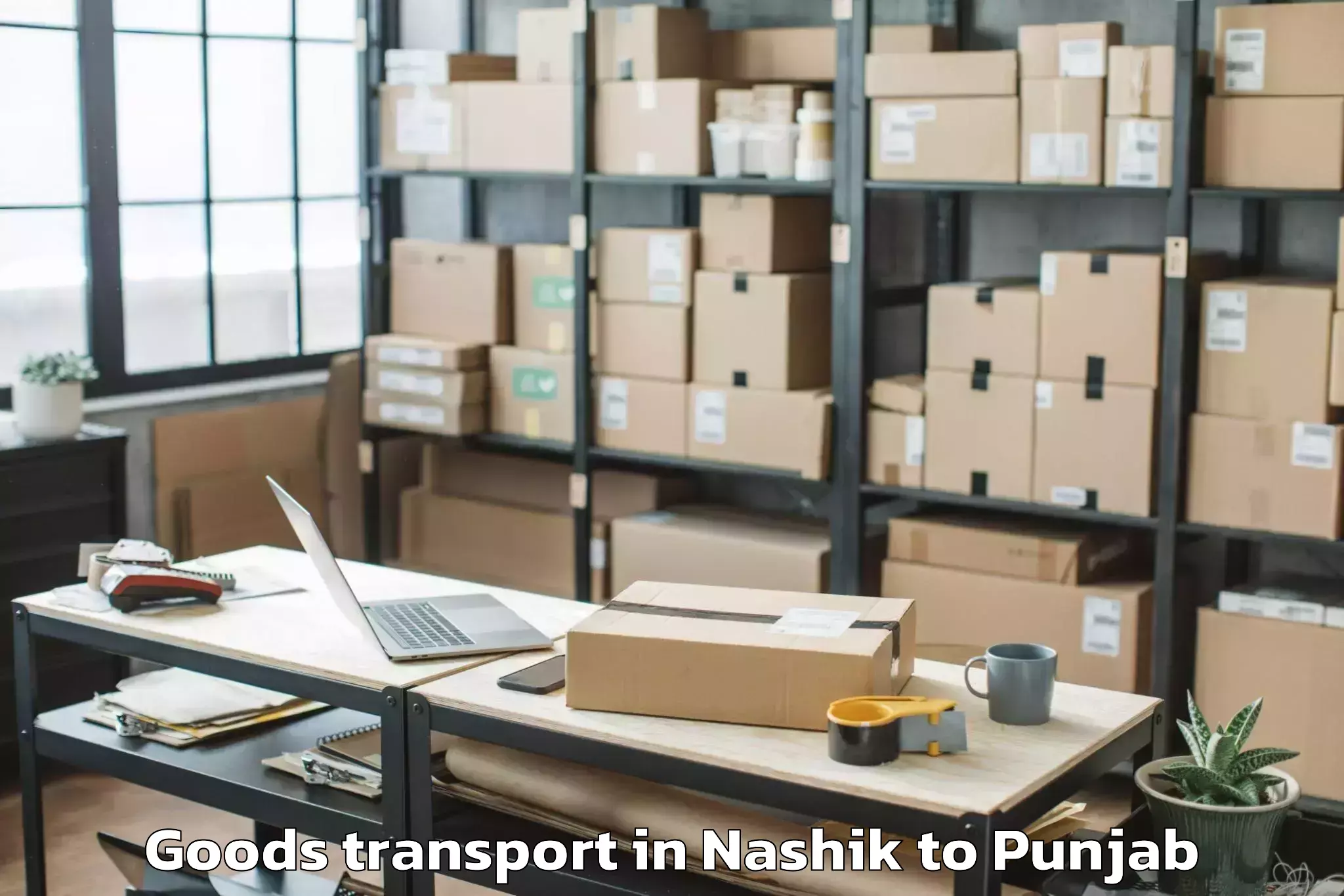 Book Nashik to Samana Goods Transport Online